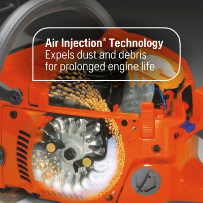 Image showing 5 th Husqvarna 120 Mark III 38.2-cc 14 in. Gas Chainsaw, 2-cycle X-Torque Engine