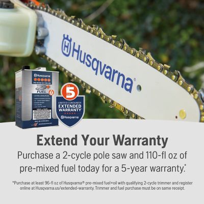 Image showing 8 th Husqvarna 122LKP Pole Saw, 21.7-cc 2-cycle Attachment Capable