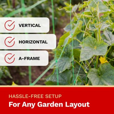 Image showing  5 ft. x 15 ft. Soft Polyester Trellis Netting, 3.5 in Mesh Squares (1-Pack)