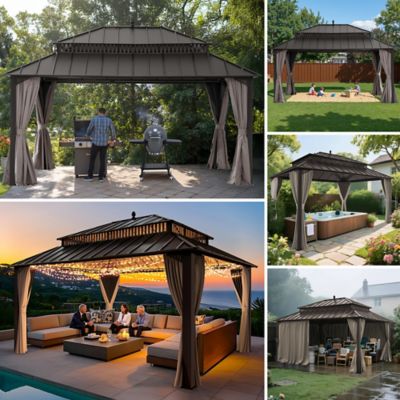 Image showing  16 ft. x 12 ft. Kingston Hardtop Rectangular Gazebo