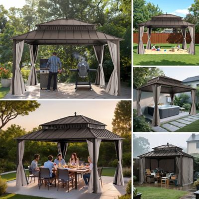 Image showing  14 ft. x 12 ft. Kingston Hardtop Rectangular Gazebo