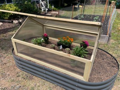 Image showing 7 th Garden Craft Wooden Frame Two-Door Greenhouse