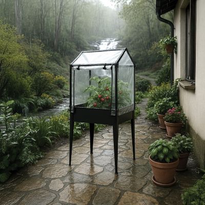 Image showing  Standing Raised Greenhouse