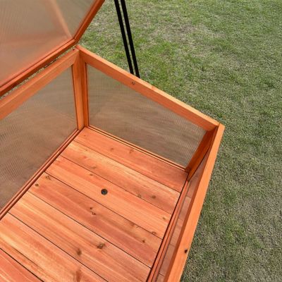 Image showing 7 th Garden Craft Wooden Raised Greenhouse