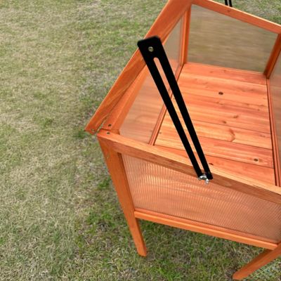 Image showing 8 th Garden Craft Wooden Raised Greenhouse