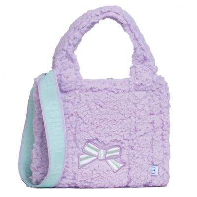 Image showing  Sherpa Tote Bag - Cozy, Colorful & Convertible with Matching Coin Purse - Bows
