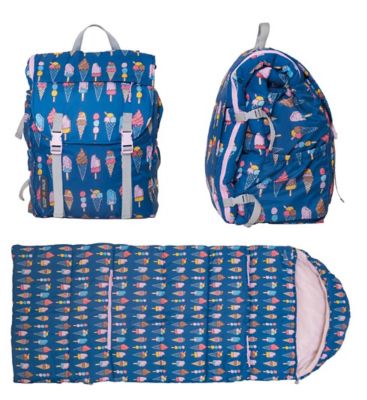 mimish Sleep-N-Pack - Big Kid Size Ice Cream Print