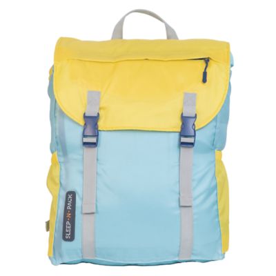 Image showing  Sleep-N-Pack - Big Kid Size Color Block Cali Teal, Buttercup Yellow & Navy Blue
