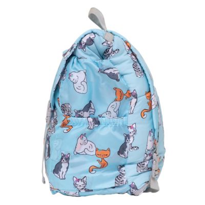 Image showing  Sleep-N-Pack Big Kid Sleeping Bag Backpack - Sweet Cats Print