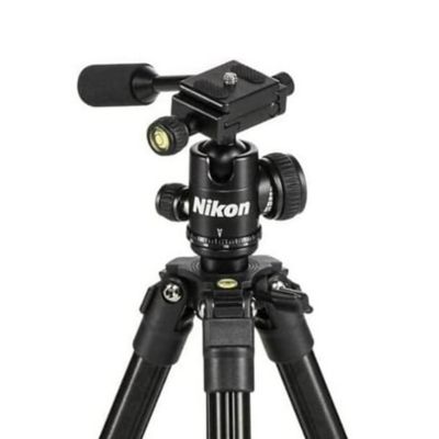 Image showing  Compact Aluminum-Alloy Outdoor Tripod, Black