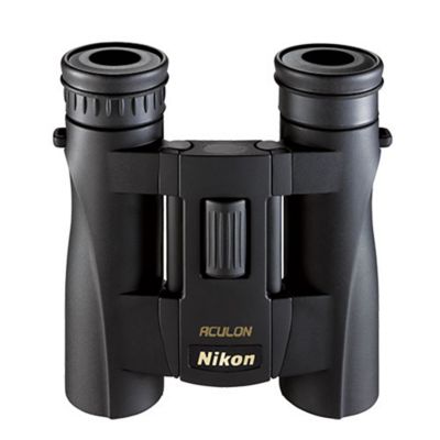 Image showing  ACULON A30 10x 25-mm Binoculars with Neck Strap, Case, and Lens Covers (Black)