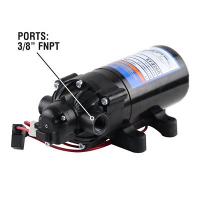 Image showing  12V On-Demand Diaphragm Pump - 2.2GPM, 70 PSI Max, 3/8 in. FNPT Ports
