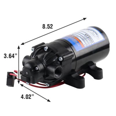Image showing  12V On-Demand Diaphragm Pump - 2.2GPM, 70 PSI Max, 3/8 in. FNPT Ports