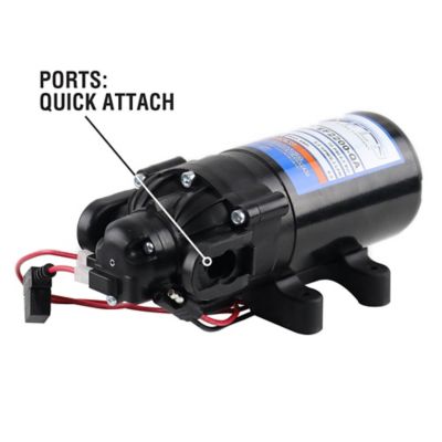 Image showing  12V On-Demand Diaphragm Pump - 2.2GPM, 70 PSI Max, 3/4 in. QA Ports