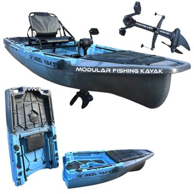 Reel Yaks 10 ft. Recon Modular Prop Drive Pedal Fishing Kayak 430 lb. Capacity 2 Piece