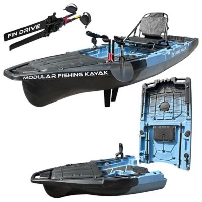 Reel Yaks 10 ft. Recon Modular Fin Drive Pedal Fishing Kayak 430 lb. Capacity 2 Piece
