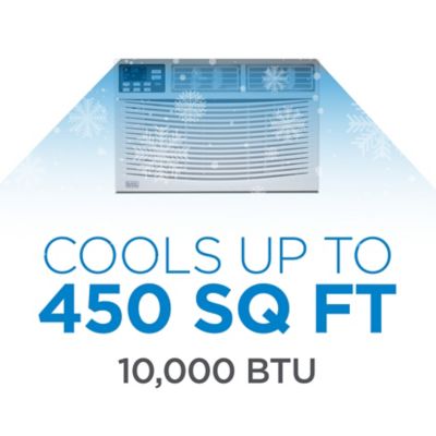 Image showing  10,000 BTU Window Air Conditioner Unit, AC Cools Up to 450 Square Feet, White