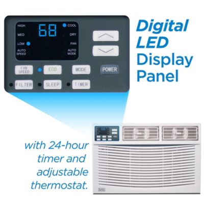 Image showing  8000 BTU Window Air Conditioner Unit, AC Cools Up to 350 Square Feet, White