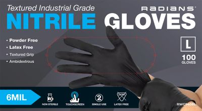 Image showing  RWG9406 6 Mil Nitrile Disposable Industrial Grade Glove - XL