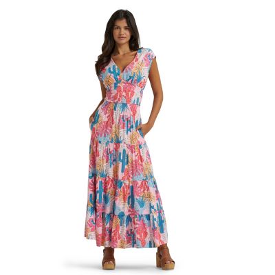 Image showing  Women's Cactus Print Dress Set Top