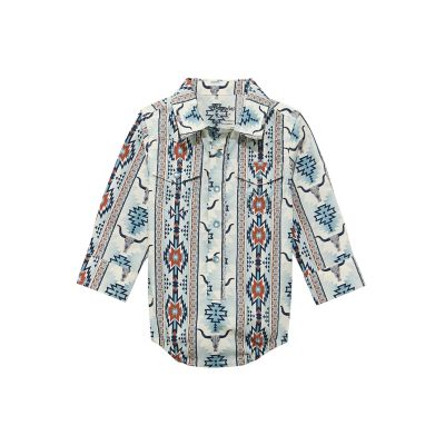 Image showing 0 th Wrangler Baby Boy's Checotah Onesie