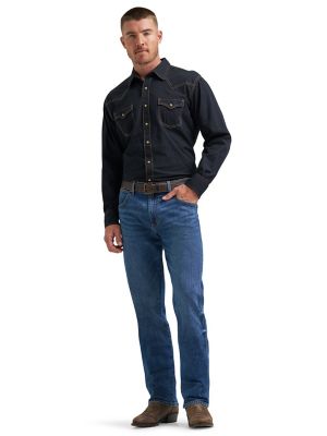Image showing  Men's Retro Slim Straight Jean