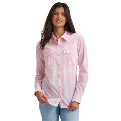 Image showing 1 th Wrangler Women's Retro Long Sleeve Snap Shirt