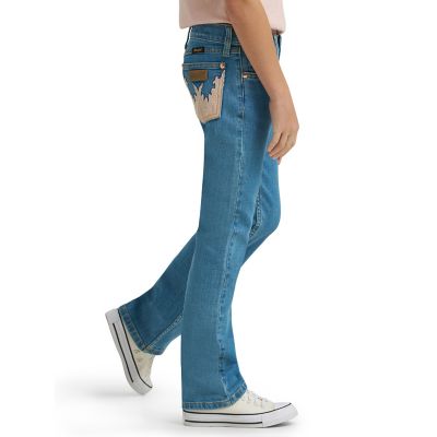 Image showing 3 th Wrangler x Lainey Wilson Girl's Mae Bootcut Jean