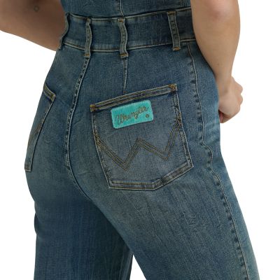 Image showing 5 th Wrangler x Lainey Wilson Women's Denim Catsuit