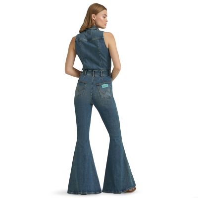 Image showing 2 th Wrangler x Lainey Wilson Women's Denim Catsuit