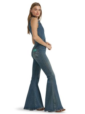 Image showing 1 th Wrangler x Lainey Wilson Women's Denim Catsuit