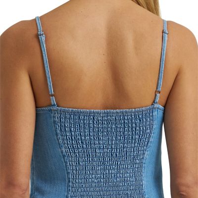 Image showing  Women's Retro Maxi Denim Dress