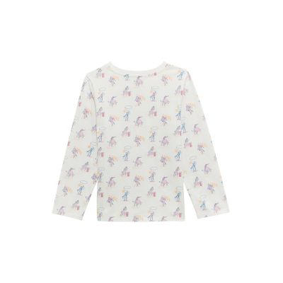 Wrangler Girl's Long Sleeve Rodeo Print T-Shirt