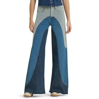 Image showing 1 th Wrangler x Lainey Wilson Women's Groovy Wide Leg Jean