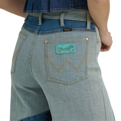 Image showing 4 th Wrangler x Lainey Wilson Women's Groovy Wide Leg Jean