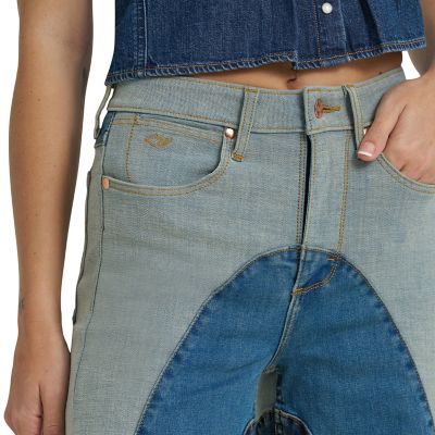 Image showing 5 th Wrangler x Lainey Wilson Women's Groovy Wide Leg Jean
