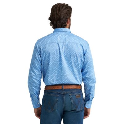 Image showing 1 th Wrangler Men's Cody Johnson Long Sleeve Button Up Shirt