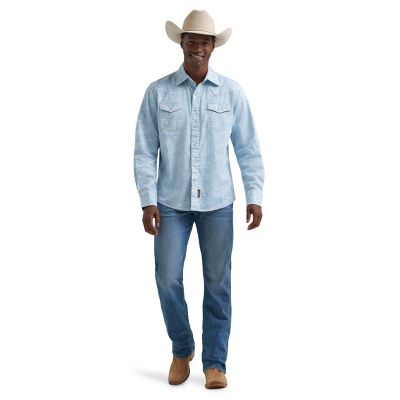 Wrangler Men's Retro Premium Long Sleeve Snap Shirt