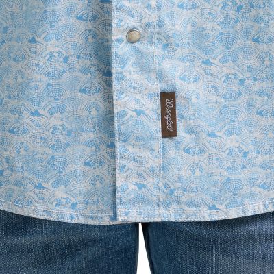 Image showing  Men's Retro Premium Long Sleeve Snap Shirt