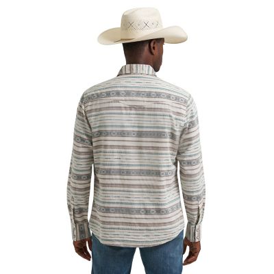 Image showing  Men's Retro Premium Long Sleeve Snap Shirt