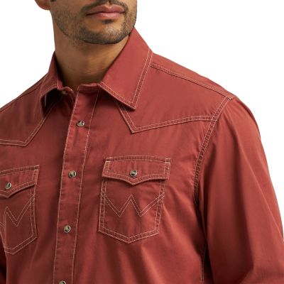 Image showing 3 th Wrangler Men's Retro Premium Long Sleeve Snap Shirt