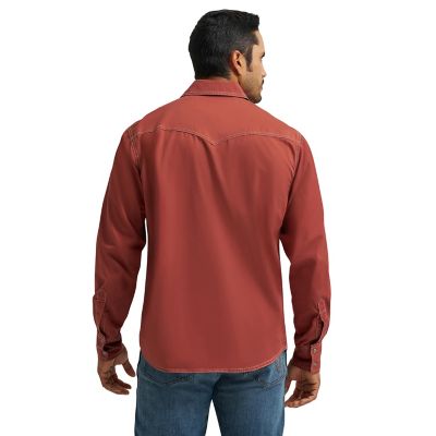 Image showing  Men's Retro Premium Long Sleeve Snap Shirt
