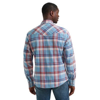 Image showing  Men's Retro Premium Long Sleeve Snap Shirt