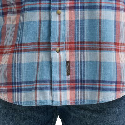 Image showing  Men's Retro Premium Long Sleeve Snap Shirt