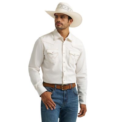 Image showing 1 th Wrangler Men's Retro Premium Long Sleeve Snap Shirt