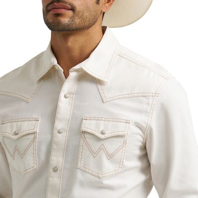 Image showing  Men's Retro Premium Long Sleeve Snap Shirt