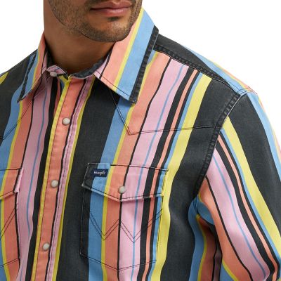 Image showing  Men's Vintage Inspired Brushpopper Western Snap Shirt