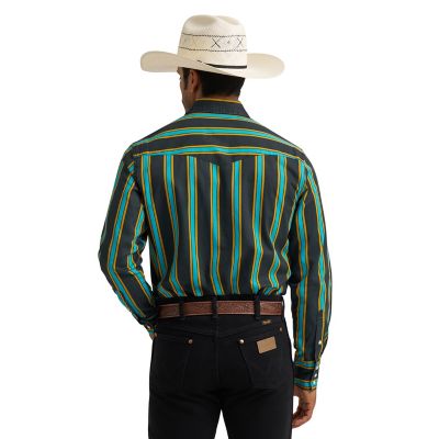 Image showing 2 th Wrangler Men's Vintage Inspired Brushpopper Western Snap Shirt