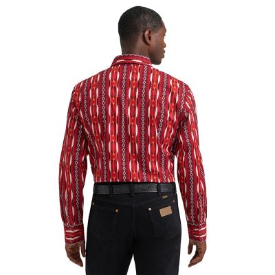 Image showing 1 th Wrangler Men's Checotah Long Sleeve Snap Shirt