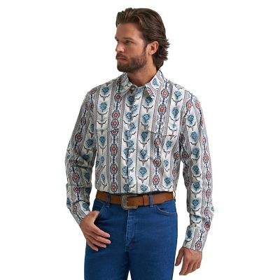 Wrangler Men's Checotah Long Sleeve Snap Shirt
